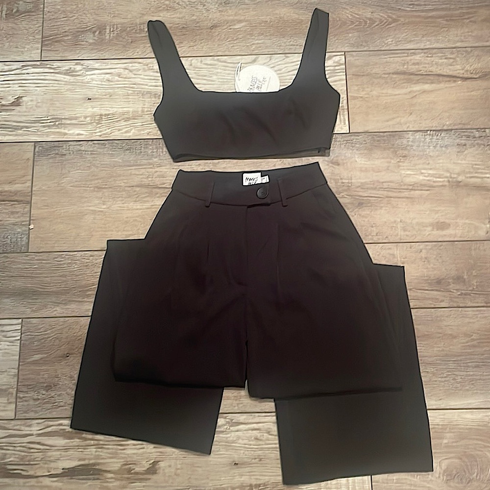 COPY - Princess Polly size 0 Black Pant Set